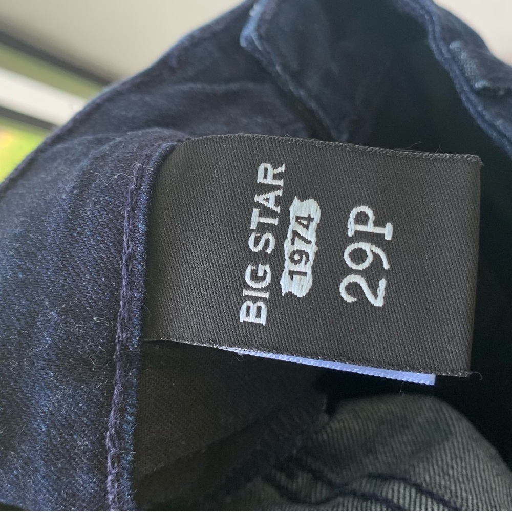 Big Star Jeans Mid Dark Wash Sarah Slim Bootcut Blue 29 P - Picture 7 of 7